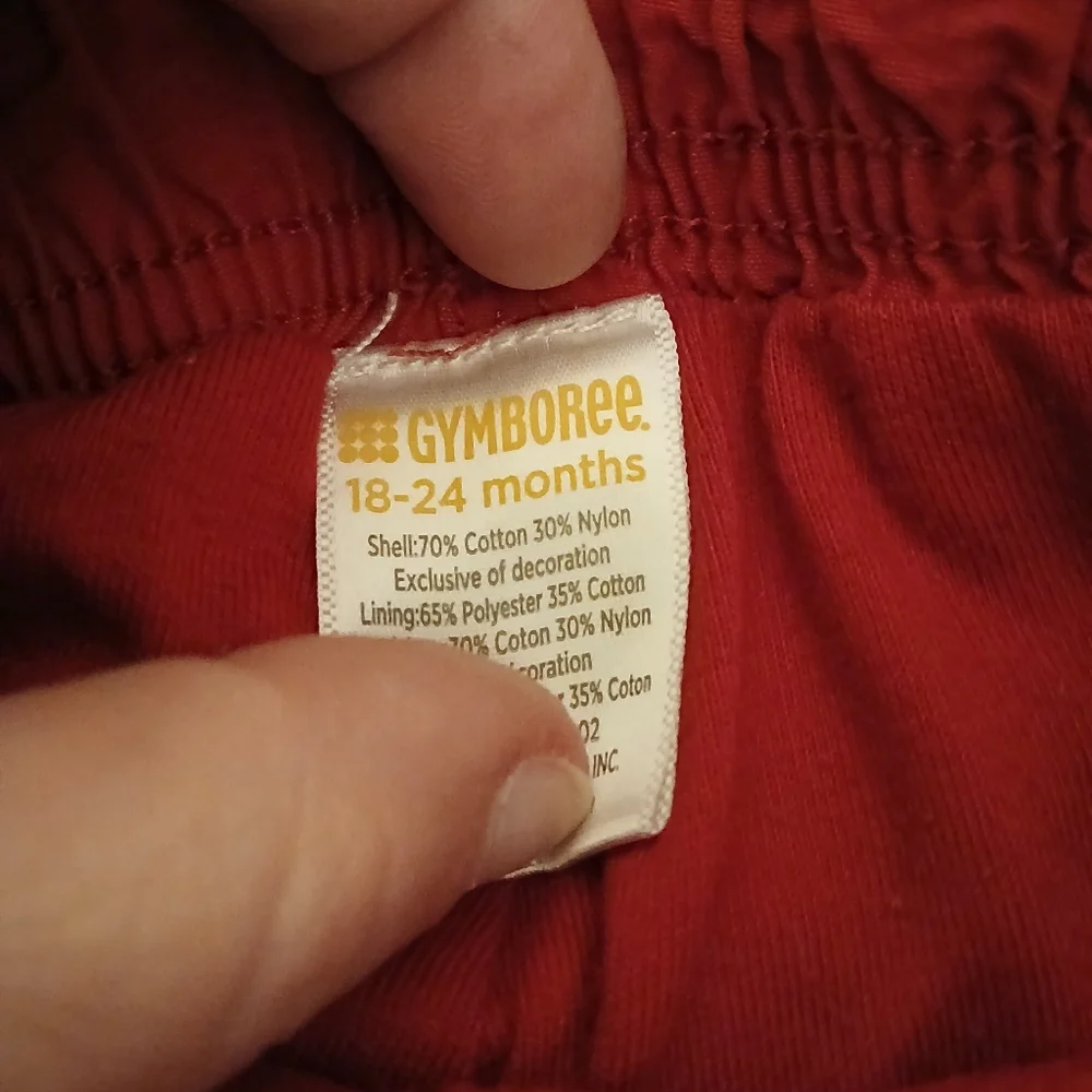 Gymboree Vibrant Red Toddler Pants